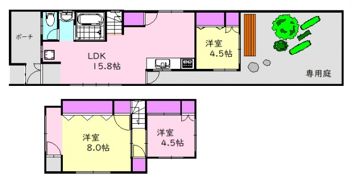 西十日市町戸建の間取り画像