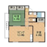 ハイカムール瑞保の間取り画像