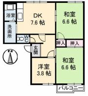 メゾン寿Aの間取り画像