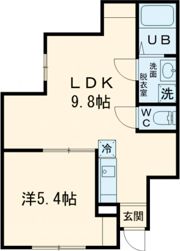 新緑と桜のシャルールの間取り画像