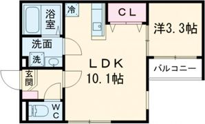 プランドール椥辻の間取り画像