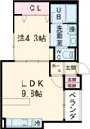アオーラ上大川の間取り画像