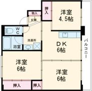 ビレッジハウス堀1号棟の間取り画像