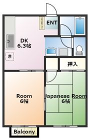 ピュアタウン上新井A棟の間取り画像