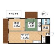 第2シャトーこがねの間取り画像