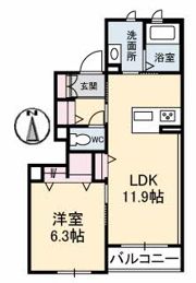 フォレナコート春日 B棟の間取り画像