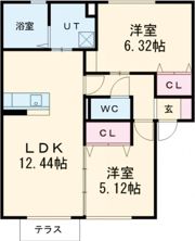 グリーンコートの間取り画像