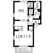 ルミエールAの間取り画像