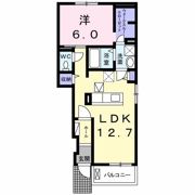 ヴィルドミール Aの間取り画像