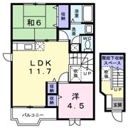 グリーンハイツAの間取り画像