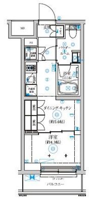 セジョリ武蔵小杉の間取り画像
