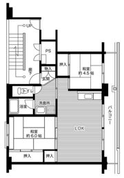 ビレッジハウス三島1号棟の間取り画像