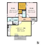 ウィル桜町 Dの間取り画像