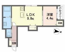 Eliina貴船Ⅲの間取り画像