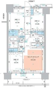 サンクレイドル立川ステーションウィズの間取り画像