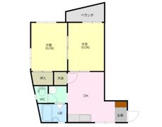 セキヤハイツの間取り画像