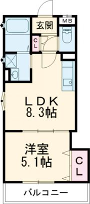クリエオーレ常盤町の間取り画像