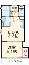 クリエオーレ常盤町の間取り画像