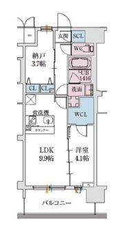 スプランディッド梅田グランノースの間取り画像