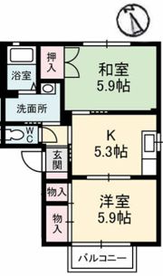プルミエールB棟の間取り画像