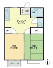 フォブール古高松Bの間取り画像