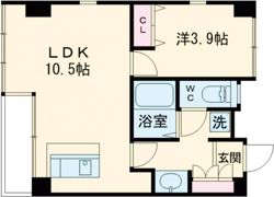 novel八王寺の間取り画像