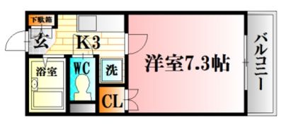 レジデンス増田Ⅲの間取り画像