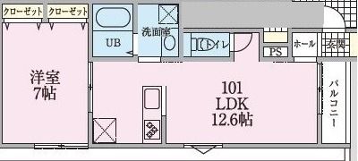 ルベウス桃井の間取り画像
