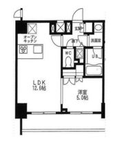 カスタリア門前仲町Ⅱの間取り画像
