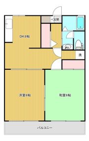 登陽コーポの間取り画像