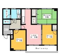 VILLA 永吉Aの間取り画像