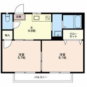 グリーンタウン高師Gの間取り画像