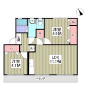 根貝戸団地2号棟の間取り画像