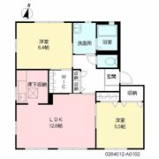 ボヌール茶屋の原 A棟の間取り画像