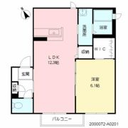 シェソワ ロゼの間取り画像