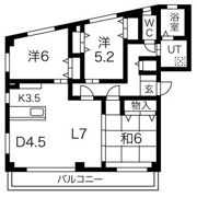ハイドリーム谷口の間取り画像
