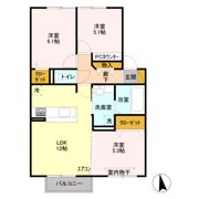 GRAN PARK OGIE Bの間取り画像