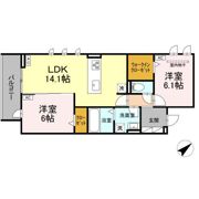 グレイスガーデン赤渋の間取り画像