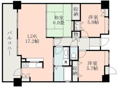 チュリス新屋敷東の間取り画像