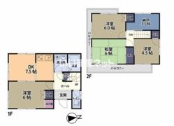 上広谷321貸家の間取り画像