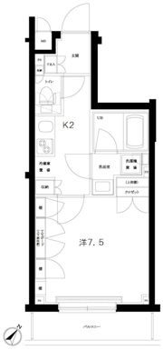 ルーブル中村橋参番館の間取り画像