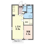 シャーメゾンなでしこAの間取り画像