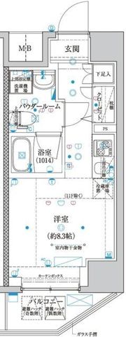 スパシエオーブ横浜の間取り画像