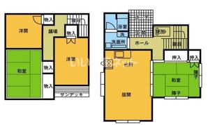 愛名戸建ての間取り画像