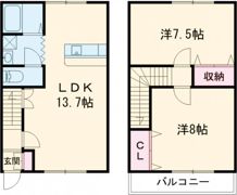 グランディールⅢの間取り画像