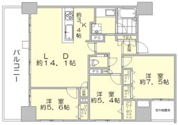 ゼクシオン博多の間取り画像