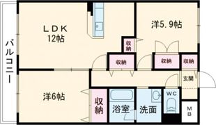 ローズヴィラの間取り画像