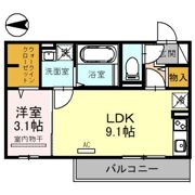 アクシス北野田の間取り画像