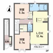 ブランシェ アイエス Aの間取り画像