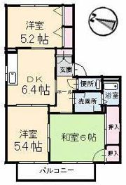 クレール五日市駅前 B棟の間取り画像